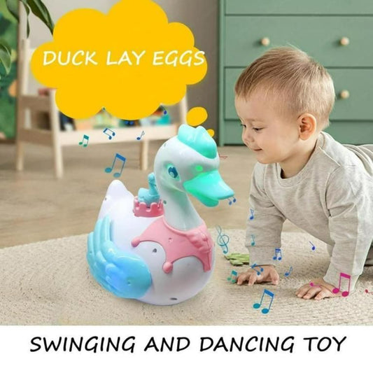 Swan Lay Egg Toy for Kids - 360 Degree Rotation